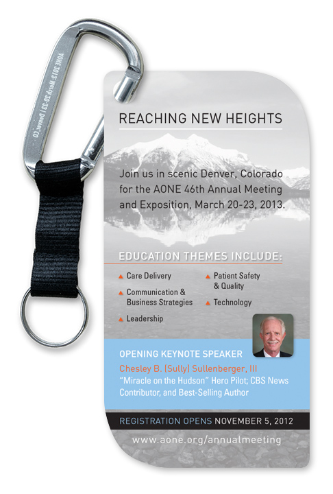 AONE 2013 Conference Promotional Mailing Design