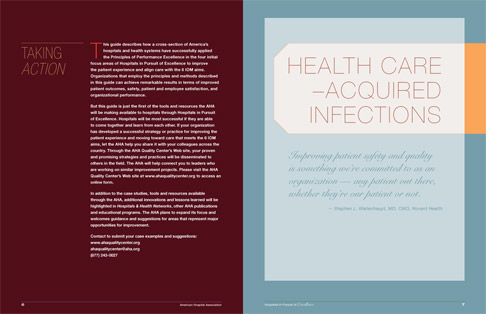 Hospital Program Book Design Spread