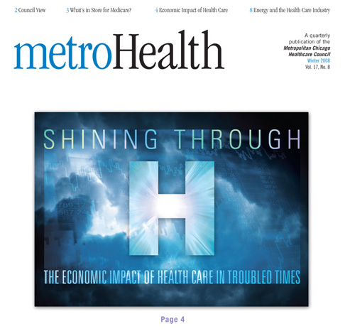 healthcare magazine cover design