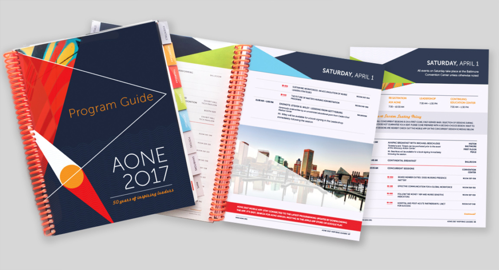 Conference Branding for AONE 2017 - hughes design | communications