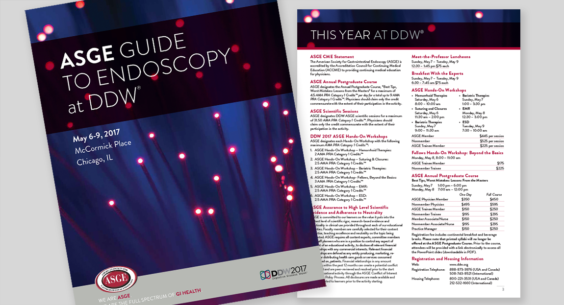 Annual Conference Guide Design ASGE DDW 2017