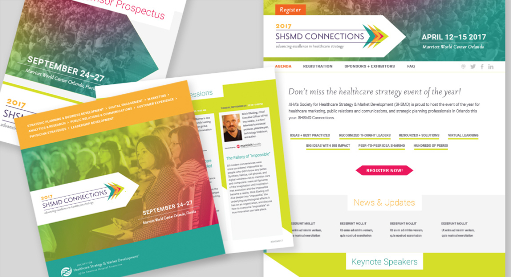 SHSMD Connections 2017 Annual Conference Branding Design