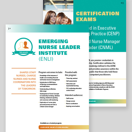 AONE 2017 Education Brochure pages