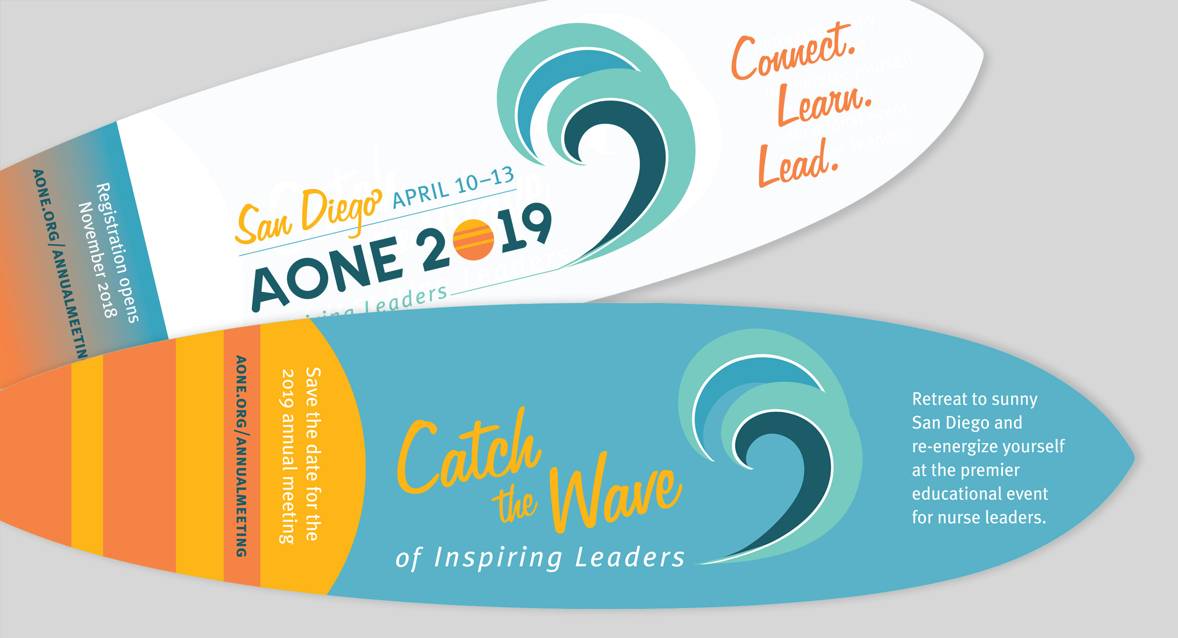 AONE 2019 Annual Meeting Save the Date Promotional Mailing by Hughes Design