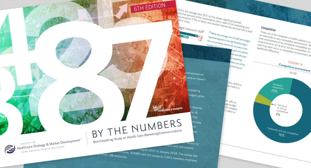 SHSMD By The Numbers annual report design by Hughes Design