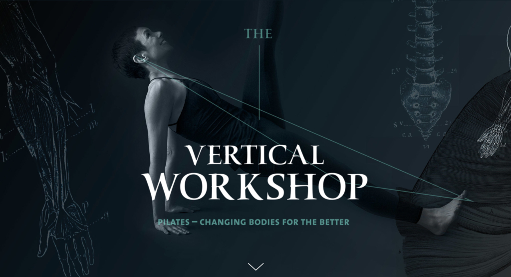 The Vertical Workshop Pilates site design by Hughes Design
