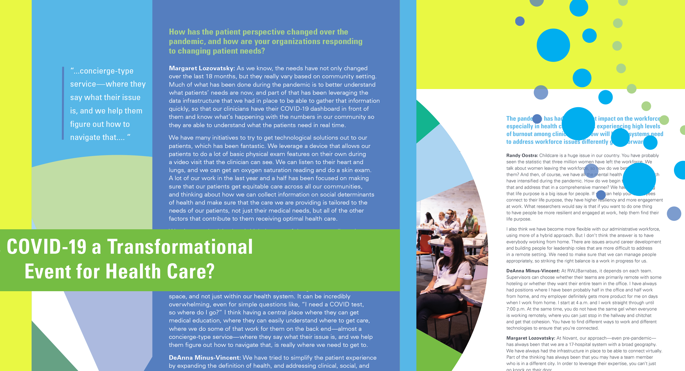 Annual Expert Forum Report design by Hughes design