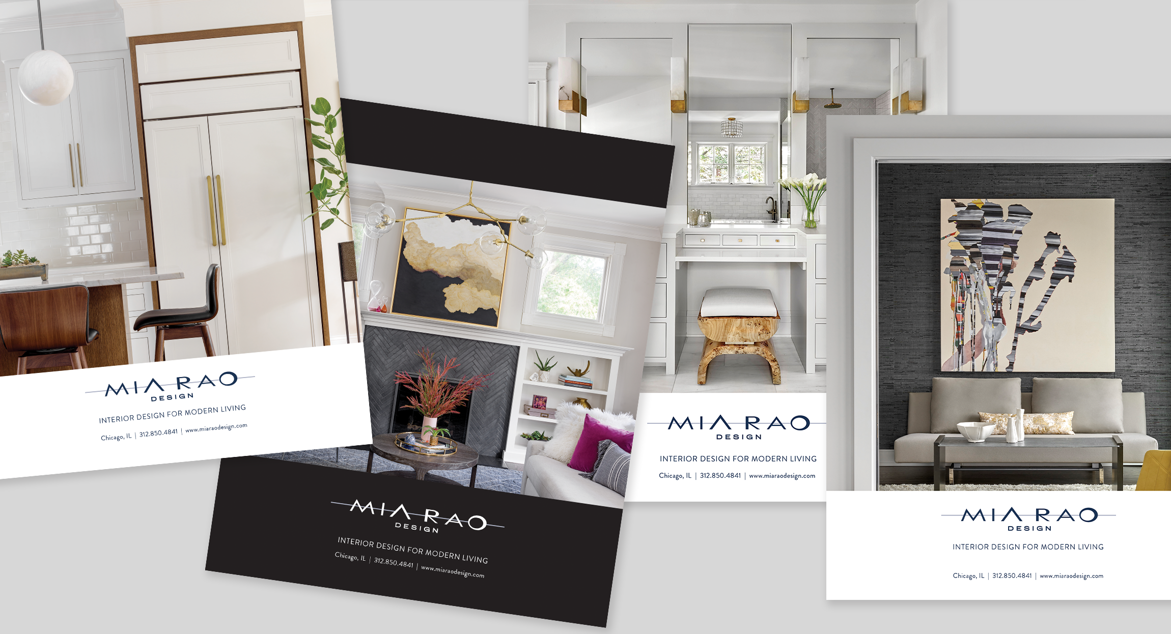 Full page print ads for Mia Rao Design interior design by Hughes design